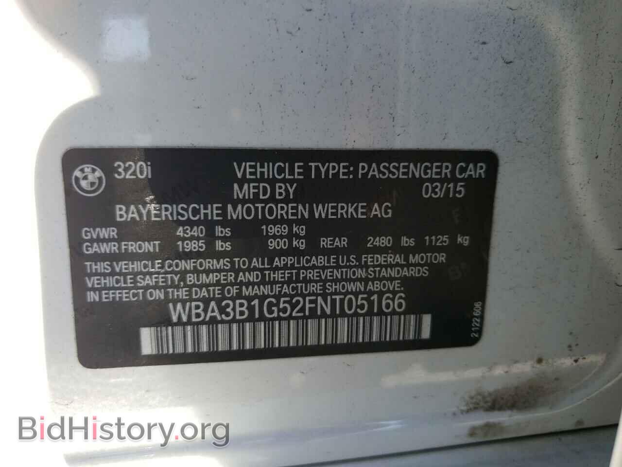 2015 BMW 3 SERIES - VIN: WBA3B1G52FNT05166 - Фото 10