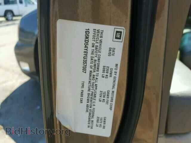 2000 CADILLAC DEVILLE - VIN: 1G6KD54Y8YU357007 - Photo 10