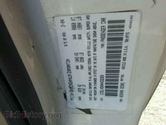 2004 CHRYSLER SEBRING - VIN: 1C3EL45X04N332320 - Фото 10