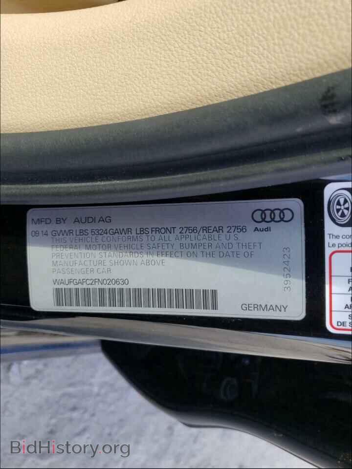 2015 AUDI A6 - VIN: WAUFGAFC2FN020630 - Фото 10