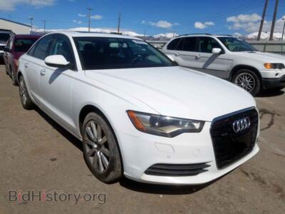 2013 Audi A6 A6 Premium, белый — VIN WAUGFAFC5DN090210, Copart