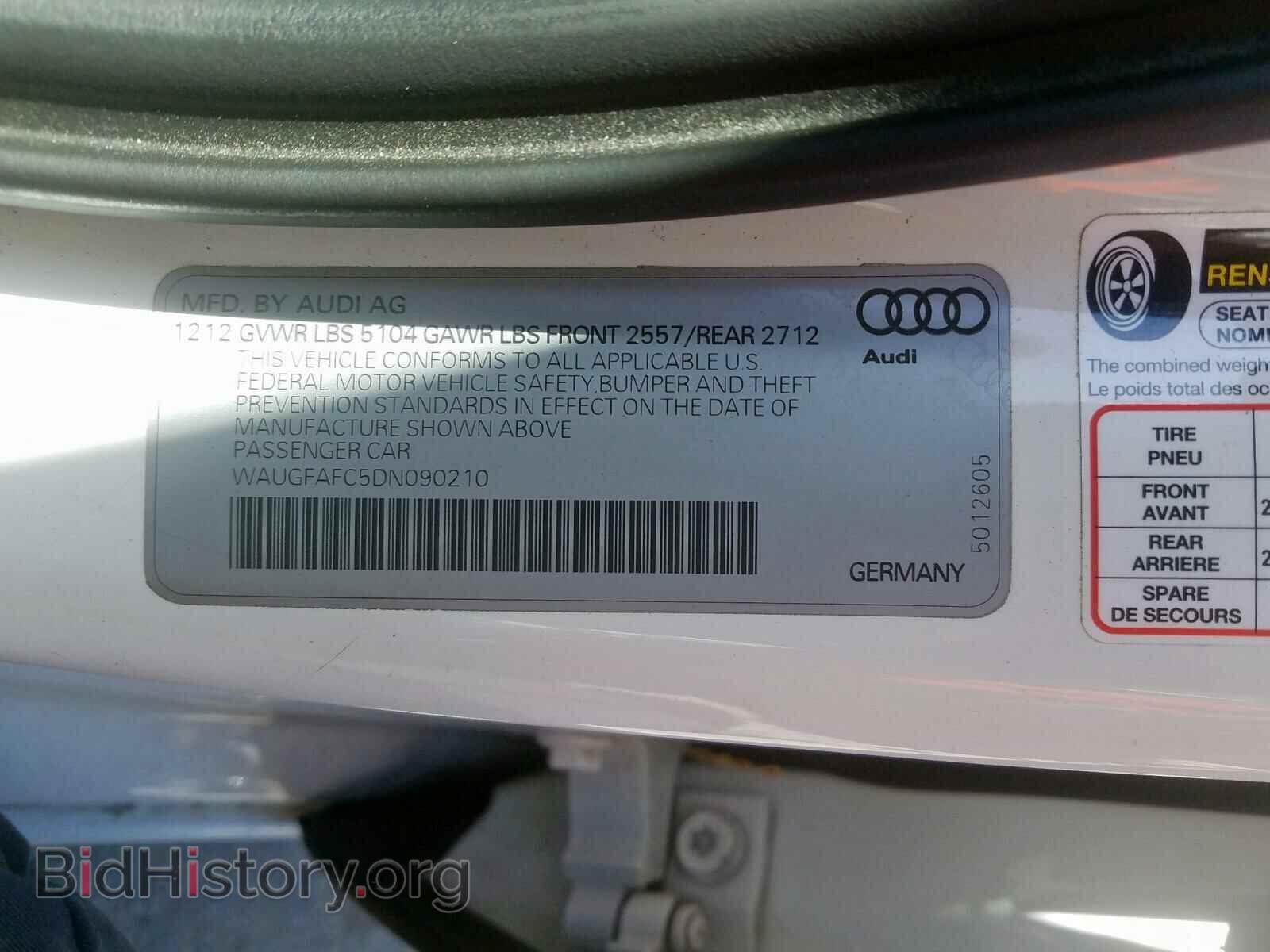 2013 AUDI A6 - VIN: WAUGFAFC5DN090210 - Photo 10