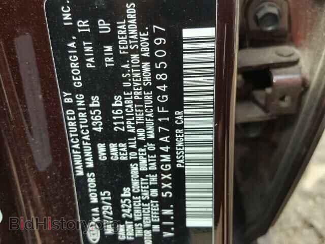 2015 KIA OPTIMA - VIN: 5XXGM4A71FG485097 - Фото 10
