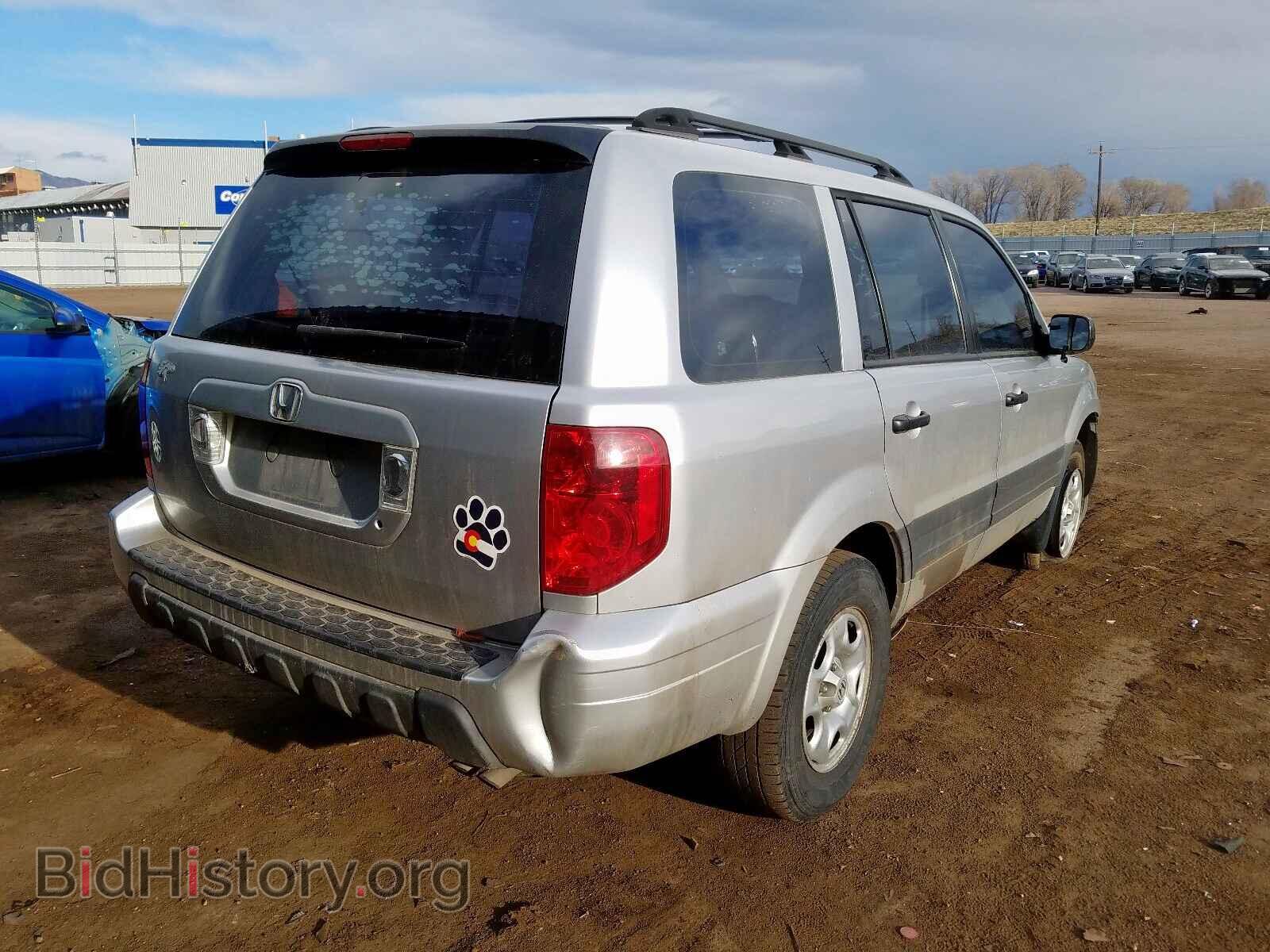 2005 HONDA PILOT - VIN: 2HKYF18175H554733 - Фото 4