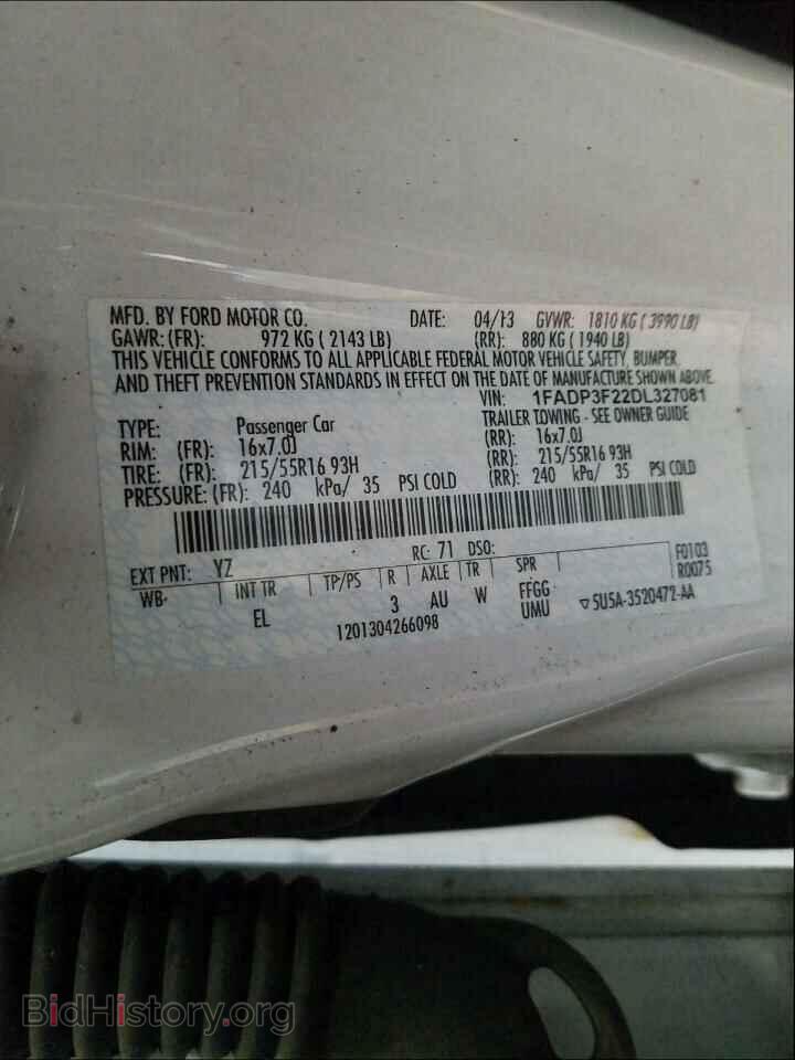 2013 FORD FOCUS - VIN: 1FADP3F22DL327081 - Photo 10
