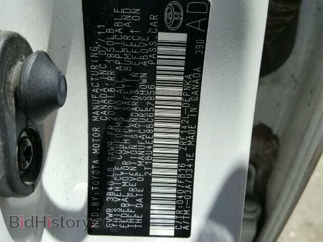 2011 TOYOTA COROLLA - VIN: 2T1BU4EE8BC657856 - Фото 10