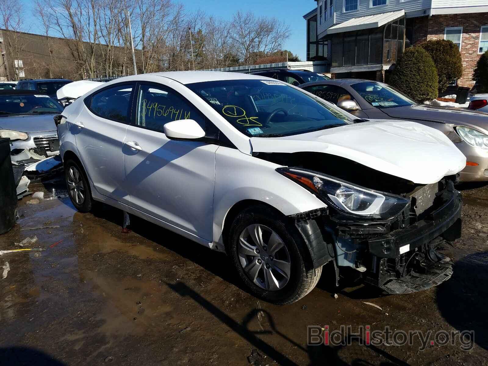 Photo 5NPDH4AE5GH768582 - HYUNDAI ELANTRA 2016