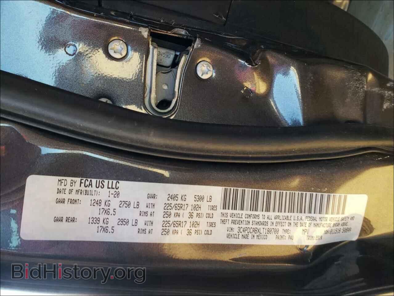 2020 DODGE JOURNEY - VIN: 3C4PDCABXLT180700 - Фото 10