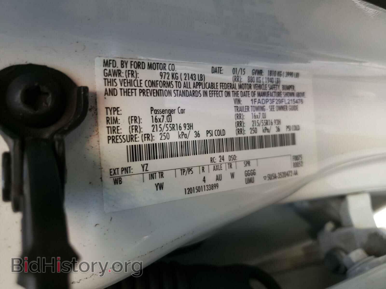 2015 FORD FOCUS - VIN: 1FADP3F29FL215476 - Photo 10