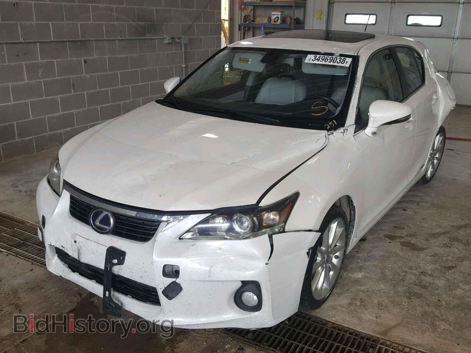 2012 LEXUS CT 200 - VIN: JTHKD5BH4C2056169 - Фото 2