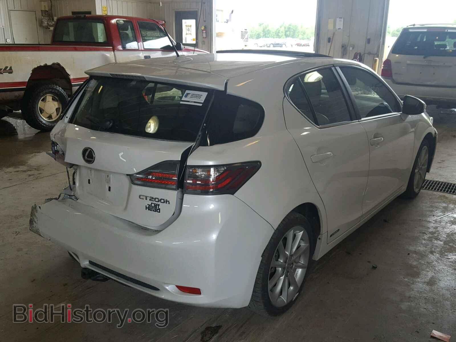 2012 LEXUS CT 200 - VIN: JTHKD5BH4C2056169 - Фото 4