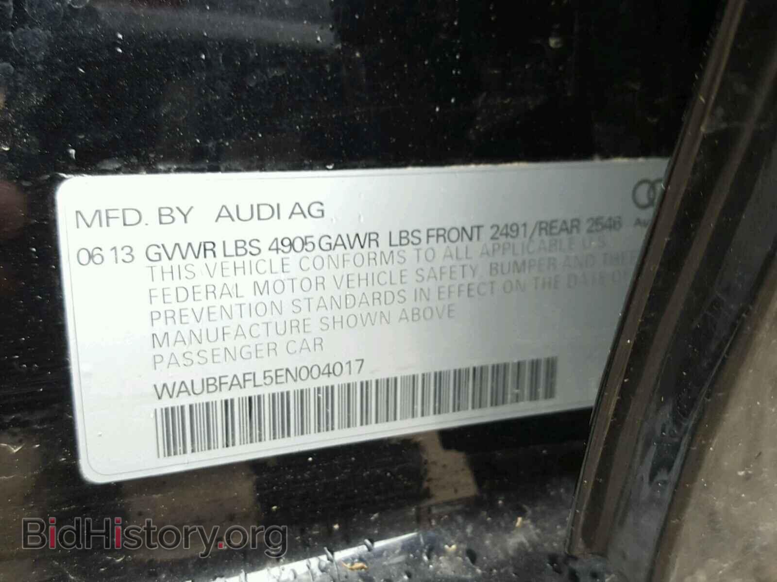 2014 AUDI A4 - VIN: WAUBFAFL5EN004017 - Photo 10