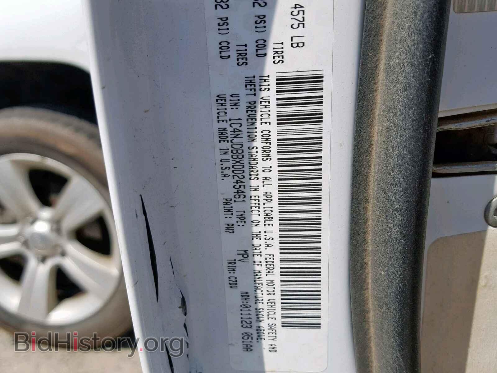 2013 JEEP COMPASS SP - VIN: 1C4NJDBBXDD245461 - Photo 10