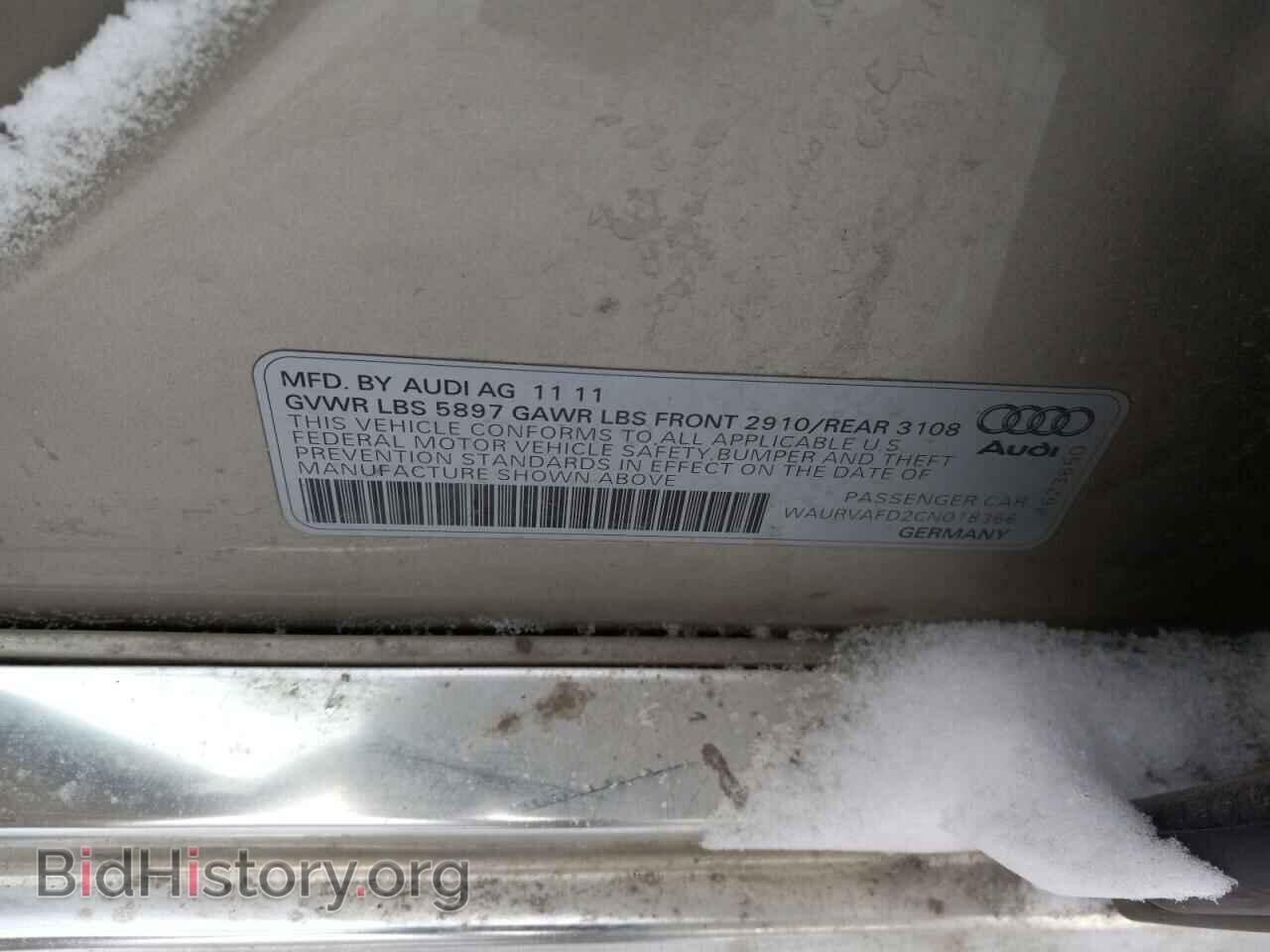 2012 AUDI A8 - VIN: WAURVAFD2CN018366 - Photo 9