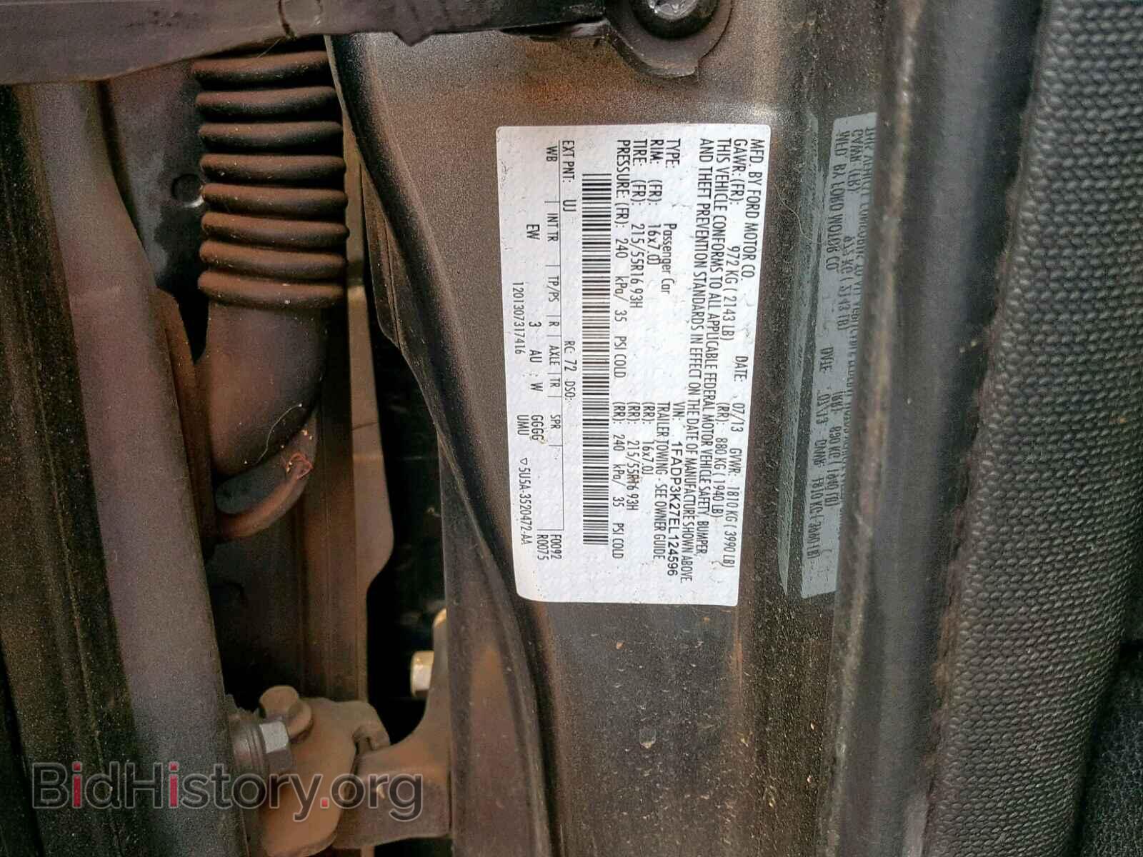 2014 FORD FOCUS SE - VIN: 1FADP3K27EL124596 - Фото 10