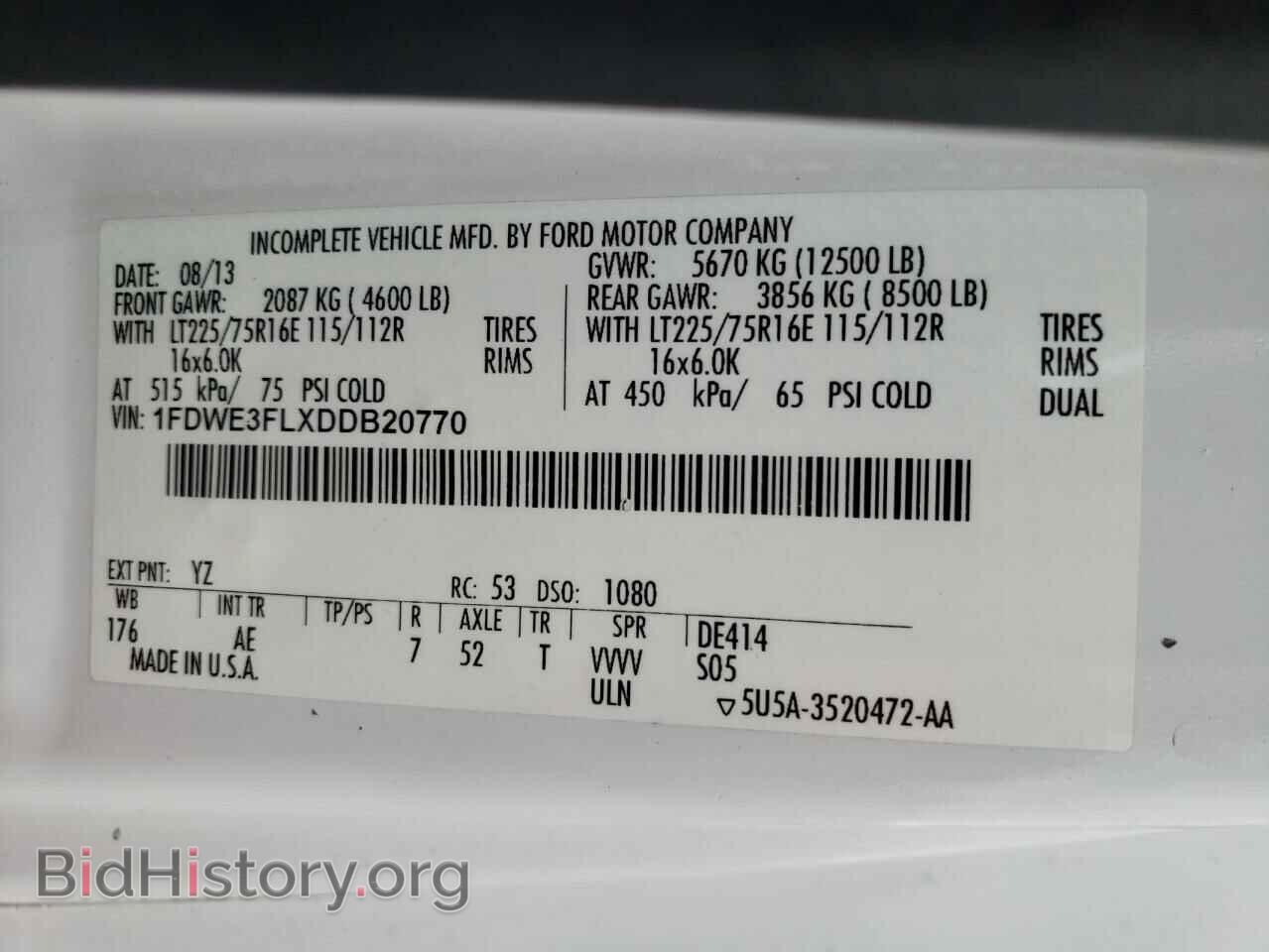 2013 FORD ECONOLINE - VIN: 1FDWE3FLXDDB20770 - Photo 10