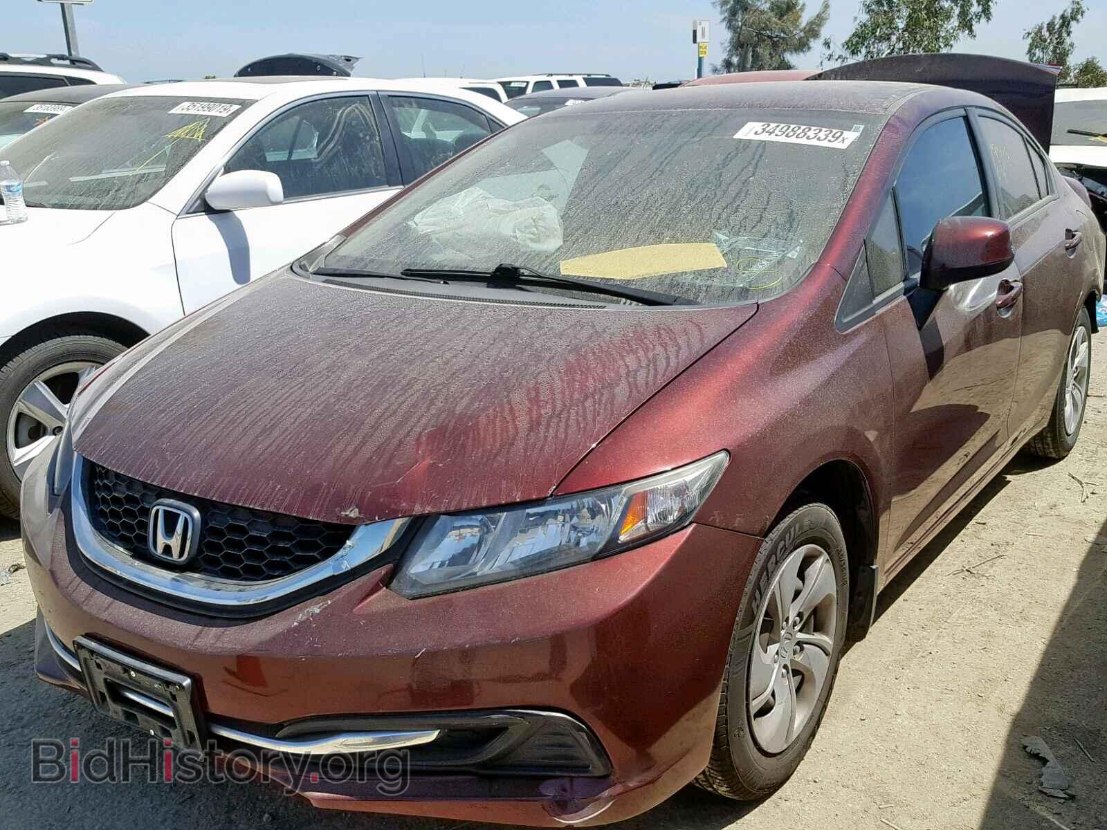 2013 HONDA CIVIC LX - VIN: 19XFB2F59DE257139 - Фото 2
