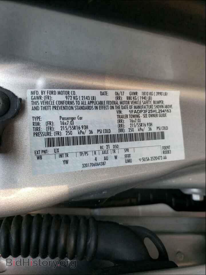 2017 FORD FOCUS - VIN: 1FADP3F25HL294163 - Photo 10