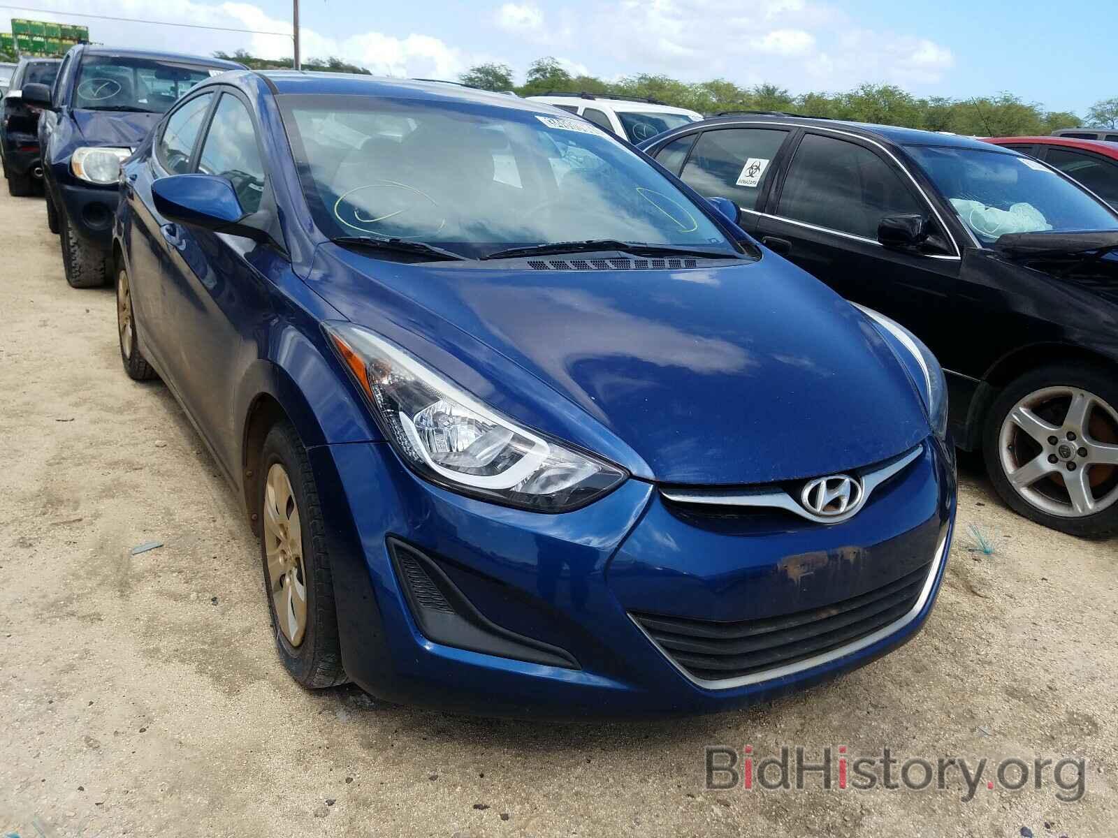 Photo 5NPDH4AE8GH740159 - HYUNDAI ELANTRA 2016