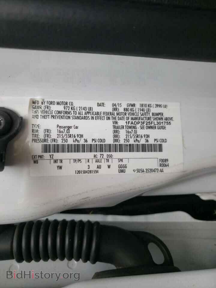 2015 FORD FOCUS - VIN: 1FADP3F25FL301755 - Фото 10