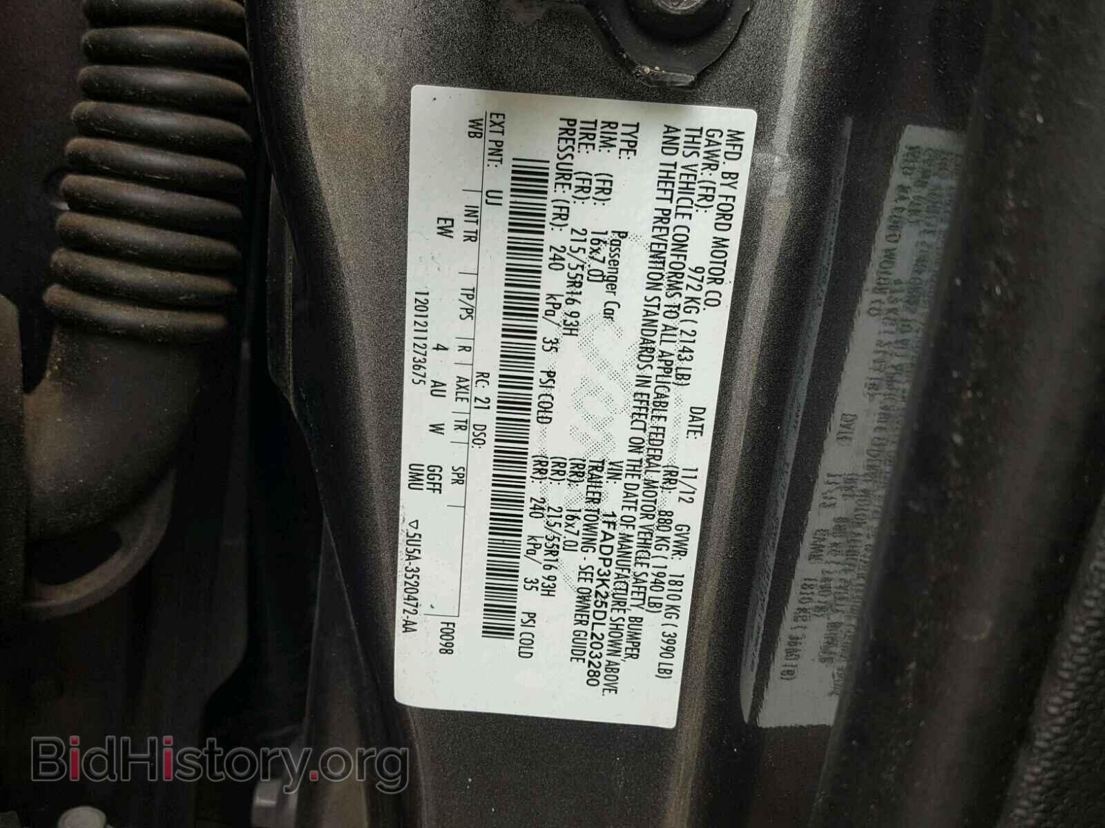 2013 FORD FOCUS - VIN: 1FADP3K25DL203280 - Photo 10