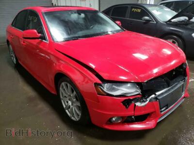 2012 Audi A4 A4 Premium, красный — VIN WAUFFAFL2CN013336, Copart