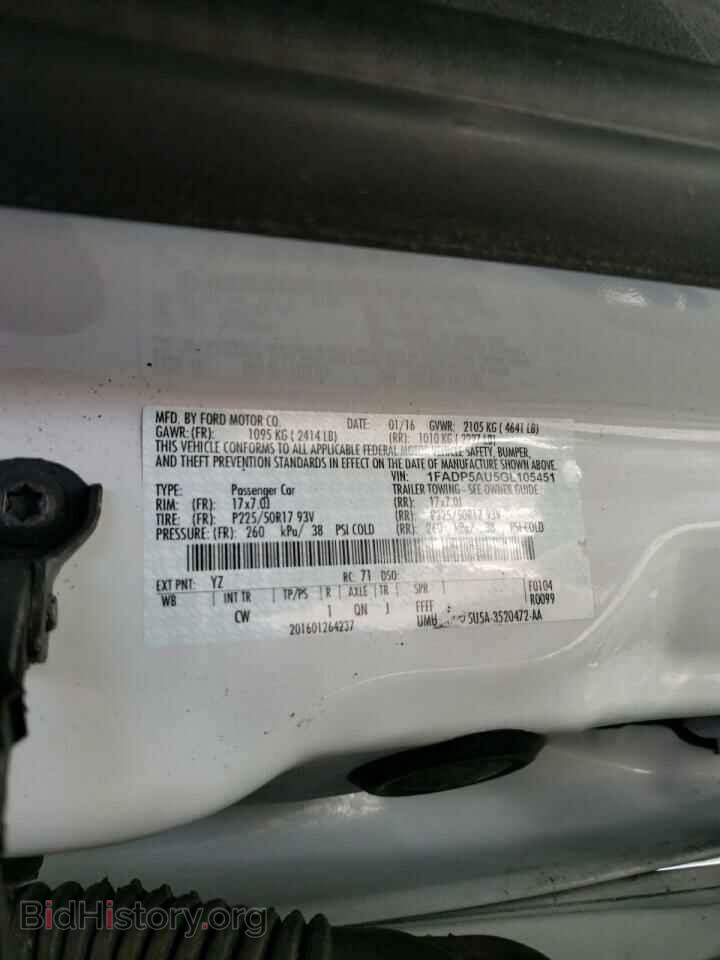 2016 FORD CMAX - VIN: 1FADP5AU5GL105451 - Фото 10