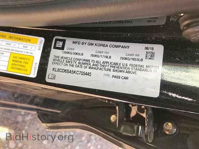 2019 CHEVROLET SPARK - VIN: KL8CD6SA5KC705445 - Фото 10
