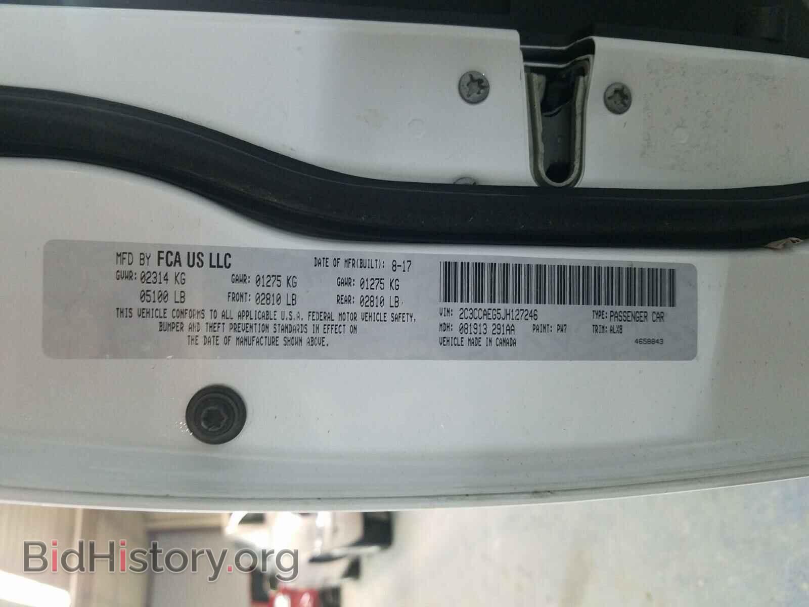 2018 CHRYSLER 300 - VIN: 2C3CCAEG5JH127246 - Фото 10