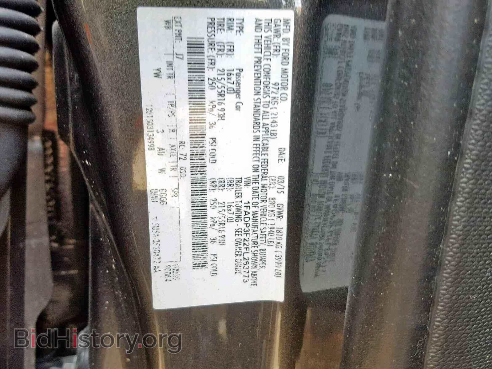 2015 FORD FOCUS SE - VIN: 1FADP3F22FL263773 - Фото 10