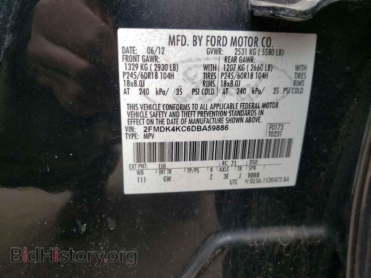 2013 FORD EDGE - VIN: 2FMDK4KC6DBA59886 - Photo 10