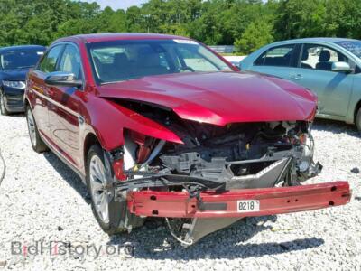 2014 Ford TAURUS Taurus LIM, red — VIN 1FAHP2F84EG112456, Copart