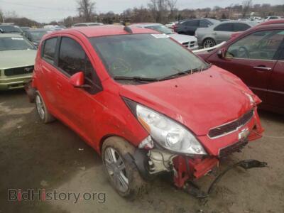 2015 Chevrolet SPARK Spark 1LT, red — VIN KL8CD6S98FC741822, Copart