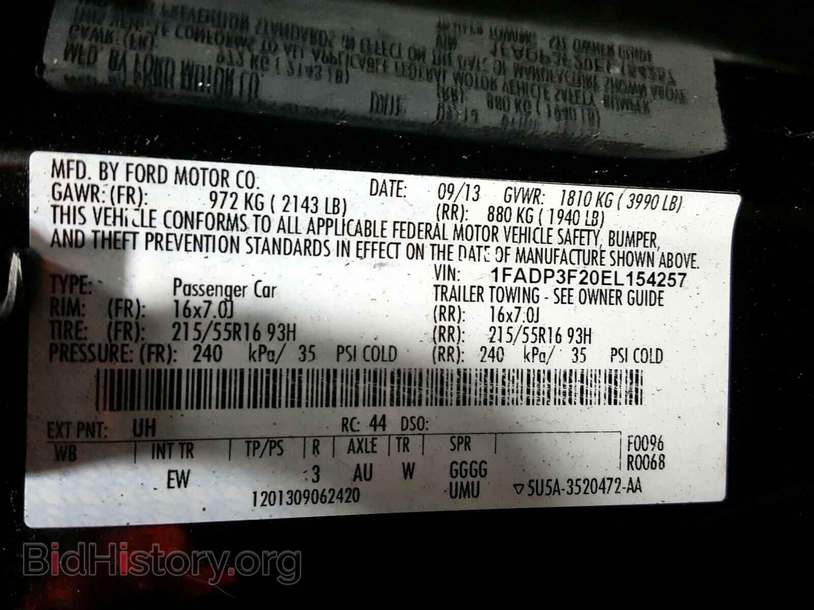 2014 FORD FOCUS - VIN: 1FADP3F20EL154257 - Photo 10
