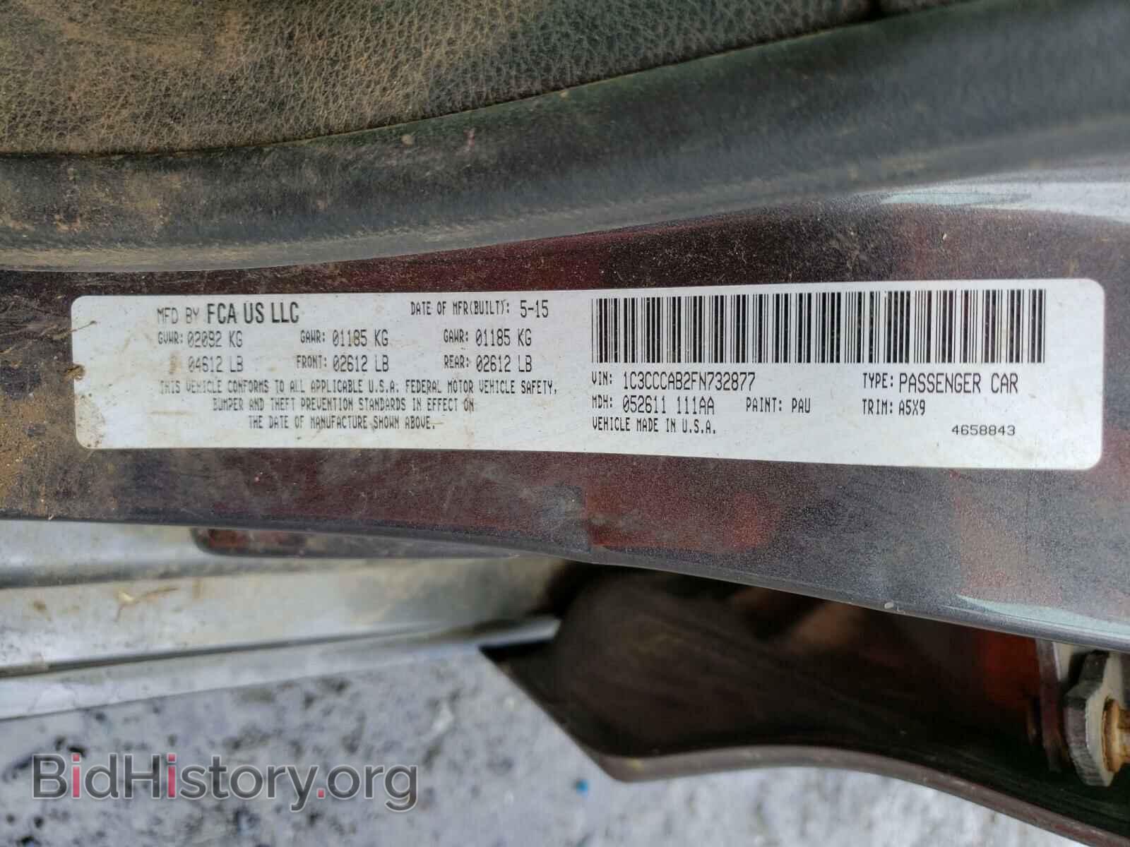 2015 CHRYSLER 200 - VIN: 1C3CCCAB2FN732877 - Фото 10