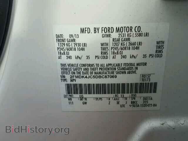 2013 FORD EDGE - VIN: 2FMDK4JC5DBC87069 - Photo 10