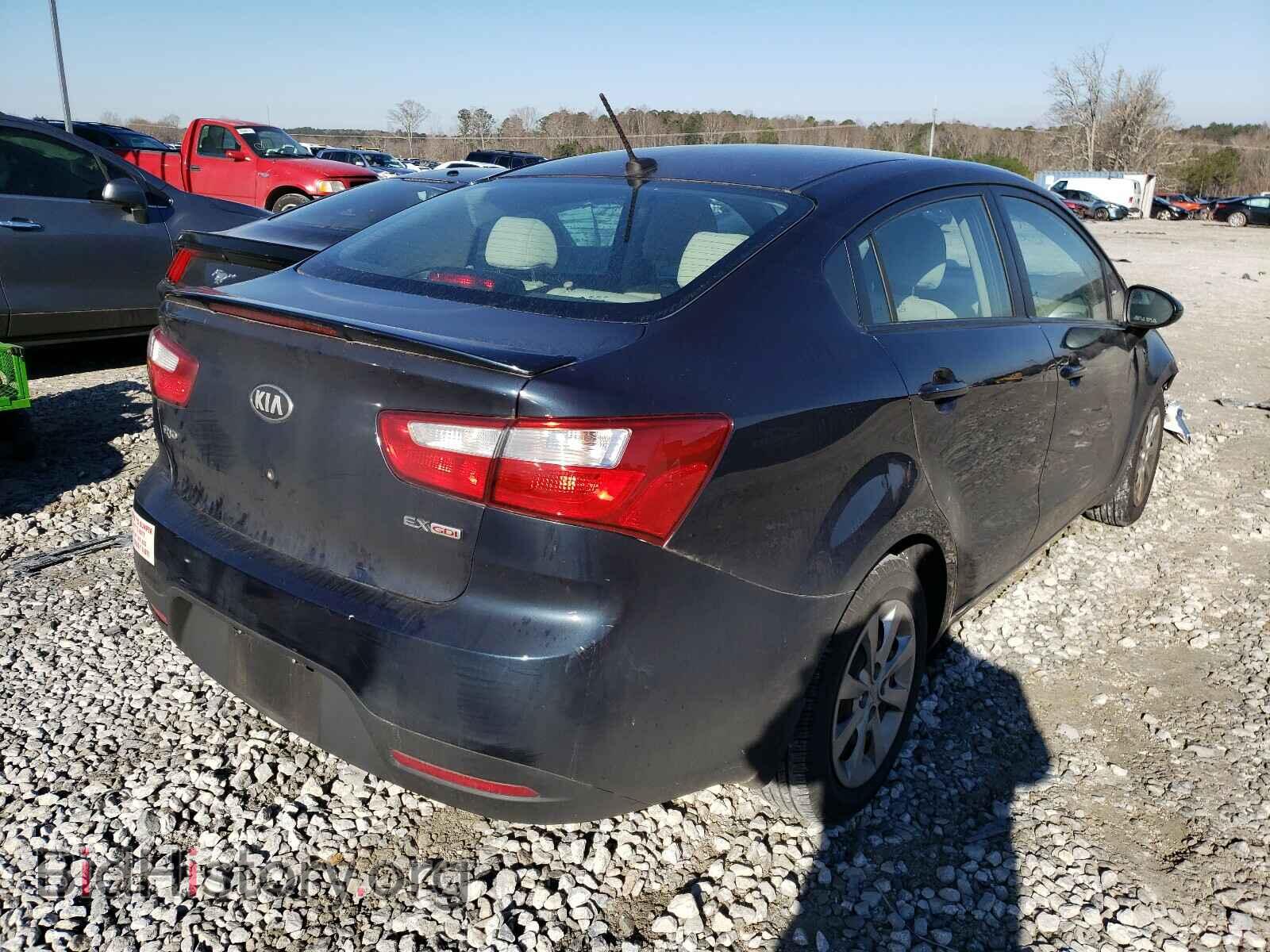 2013 KIA RIO - VIN: KNADN4A37D6242979 - Фото 4