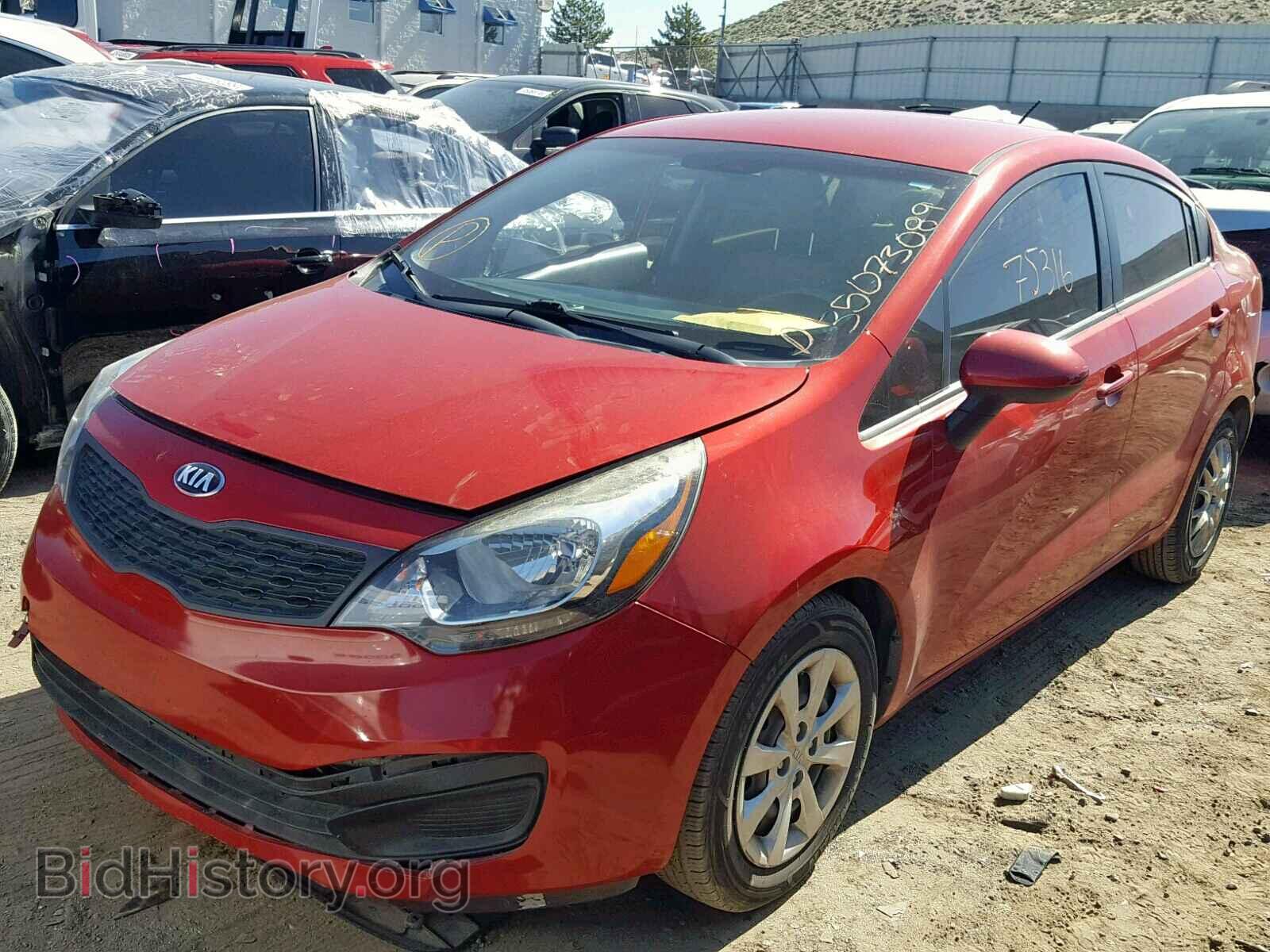 2014 KIA RIO - VIN: KNADM4A30E6375801 - Фото 2