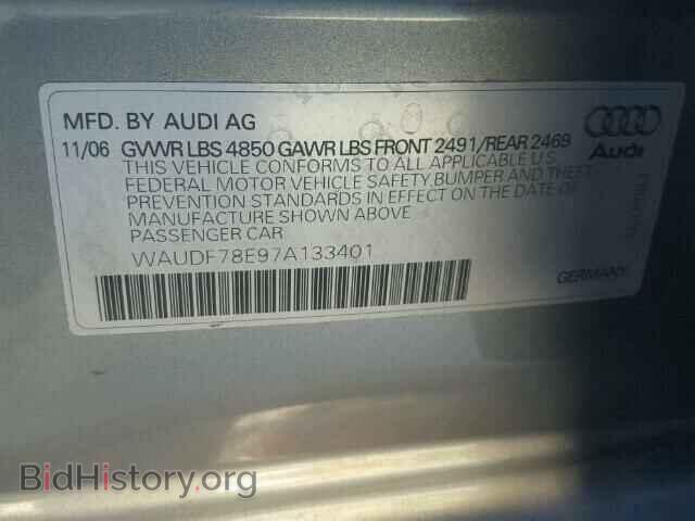 2007 AUDI A4 - VIN: WAUDF78E97A133401 - Фото 10