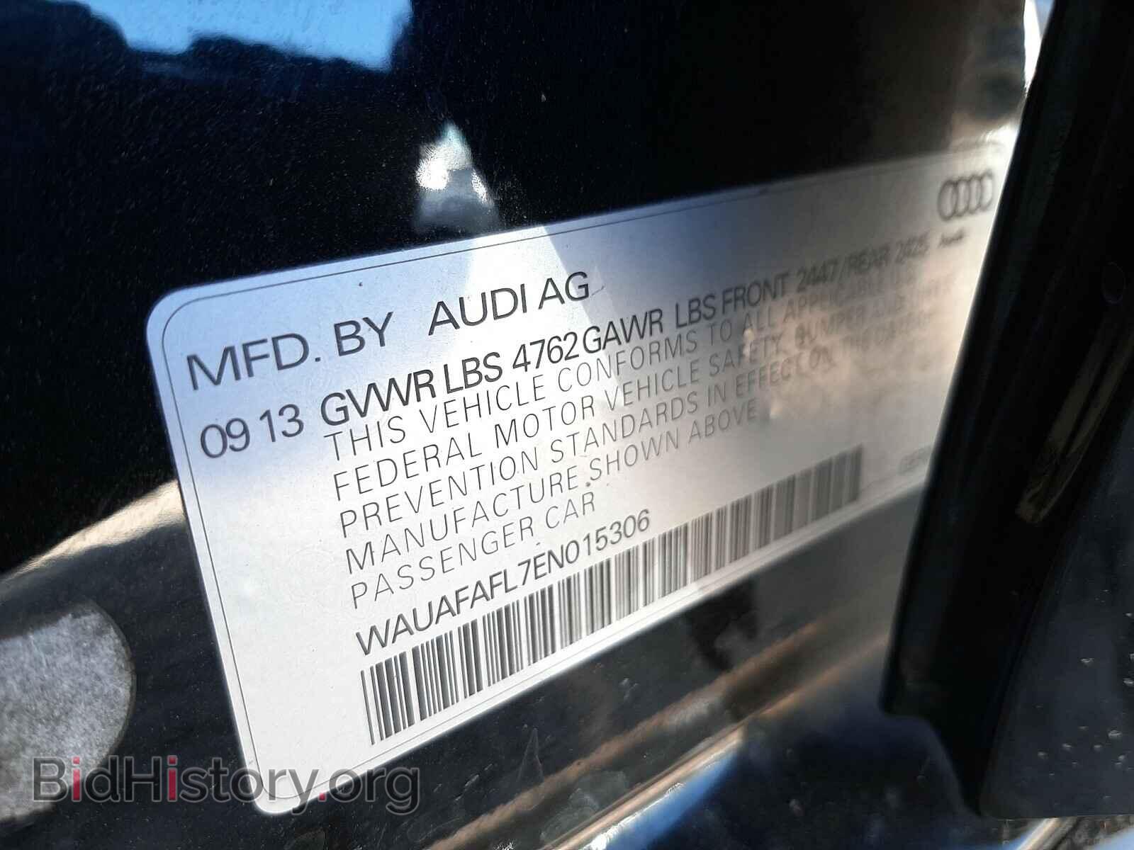 2014 AUDI A4 - VIN: WAUAFAFL7EN015306 - Фото 10