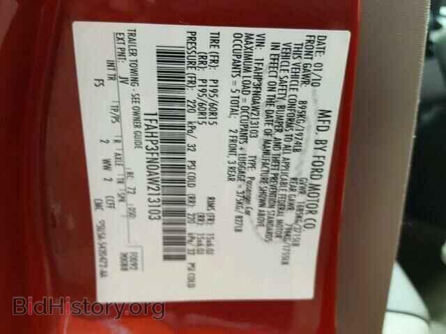 2010 FORD FOCUS - VIN: 1FAHP3FN0AW213103 - Фото 10