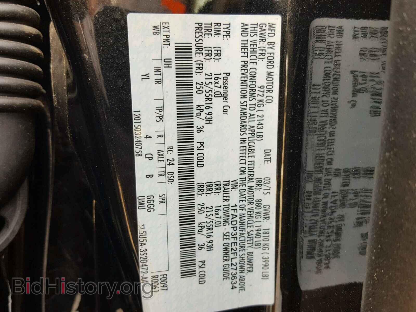 2015 FORD FOCUS - VIN: 1FADP3FE2FL273634 - Фото 10
