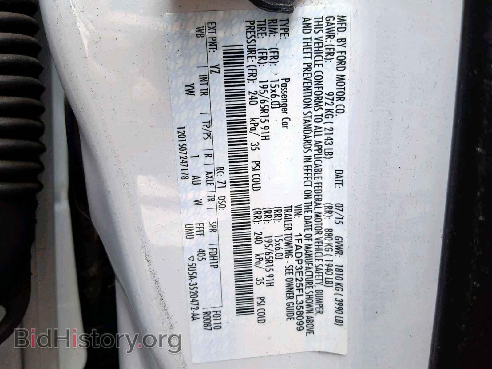2015 FORD FOCUS - VIN: 1FADP3E25FL358099 - Photo 10