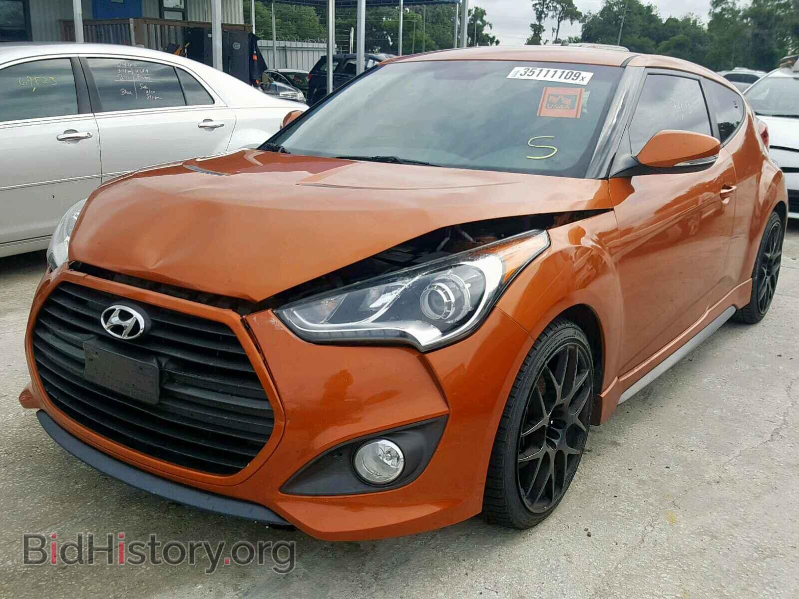 2013 HYUNDAI VELOSTER - VIN: KMHTC6AE8DU136663 - Фото 2