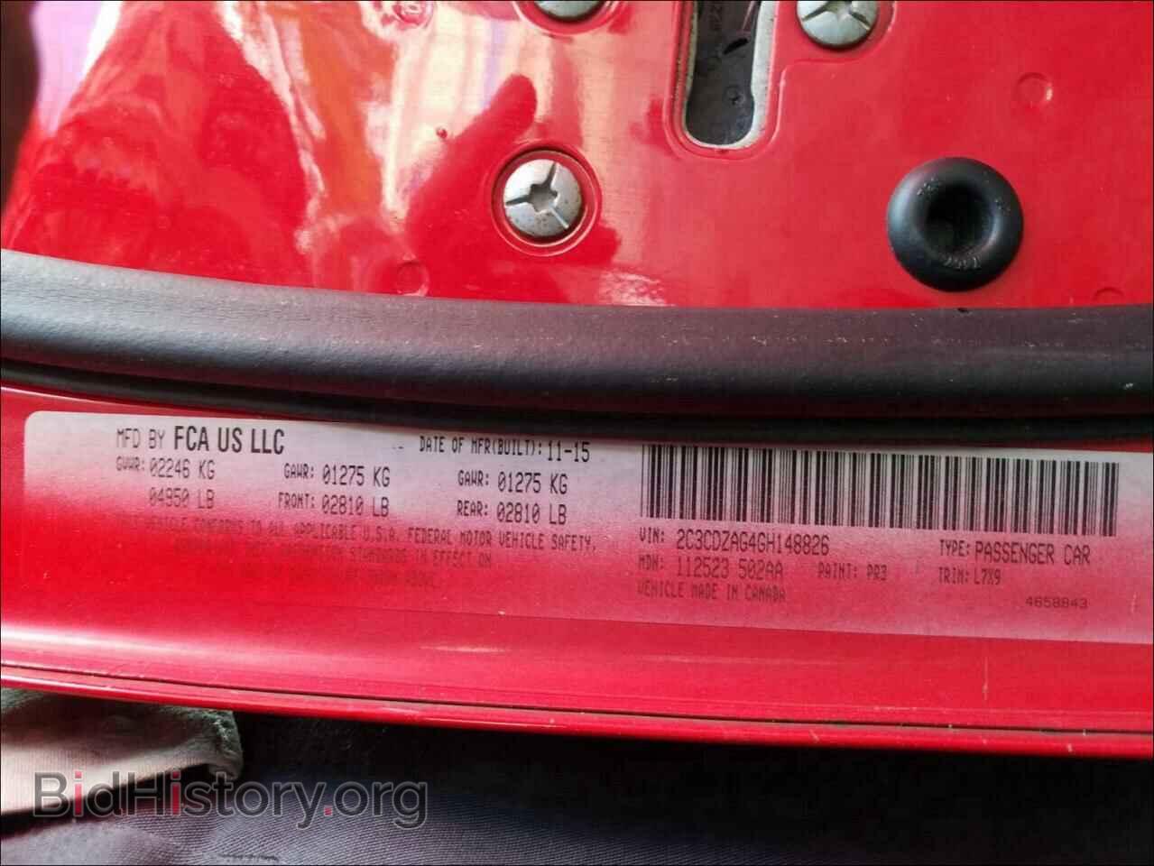 2016 DODGE CHALLENGER - VIN: 2C3CDZAG4GH148826 - Photo 10