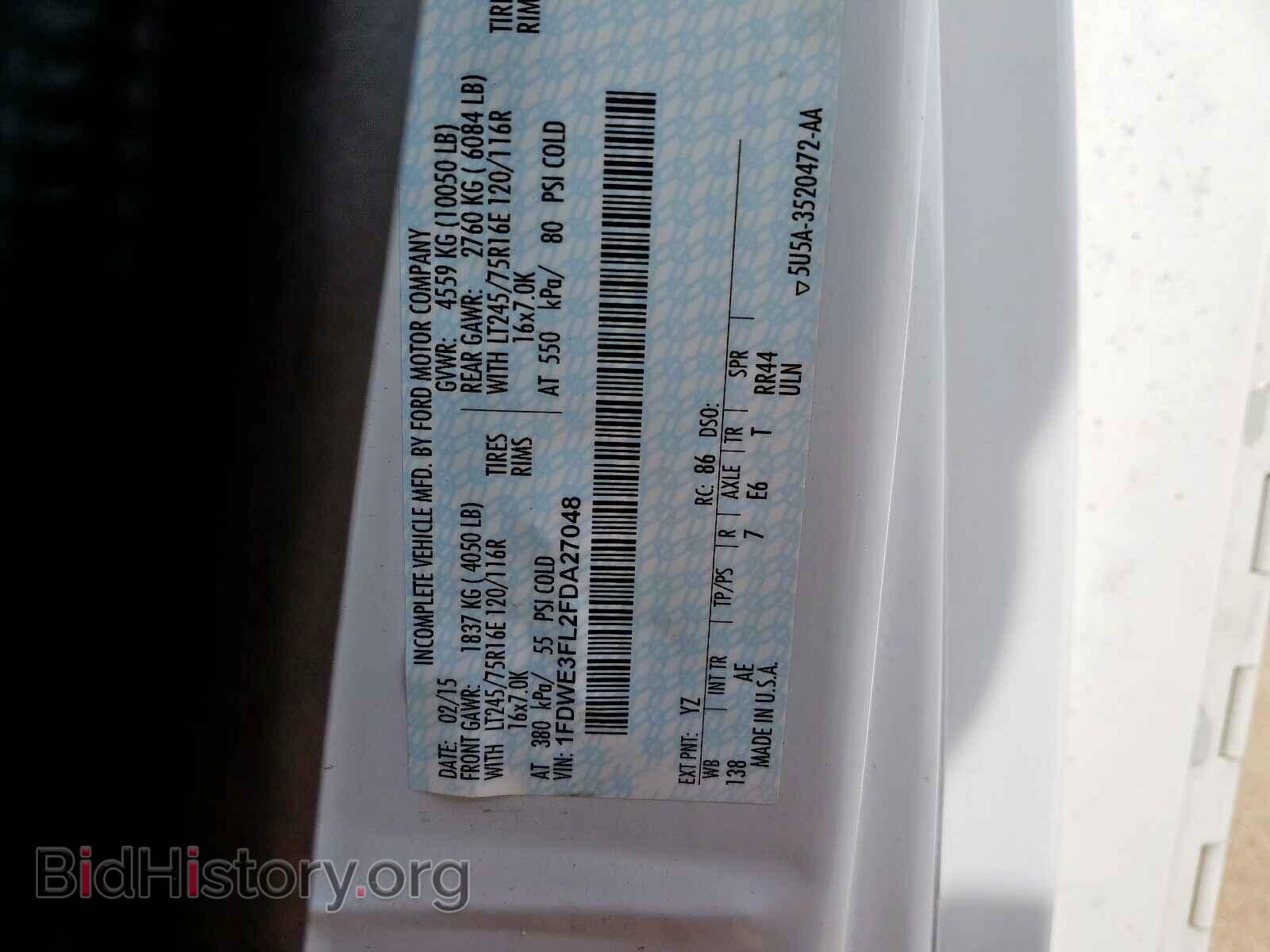2015 FORD ECONOLINE - VIN: 1FDWE3FL2FDA27048 - Photo 10