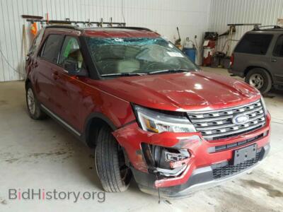 2016 Ford EXPLORER Explorer X, red — VIN 1FM5K7DH6GGB58008, Copart