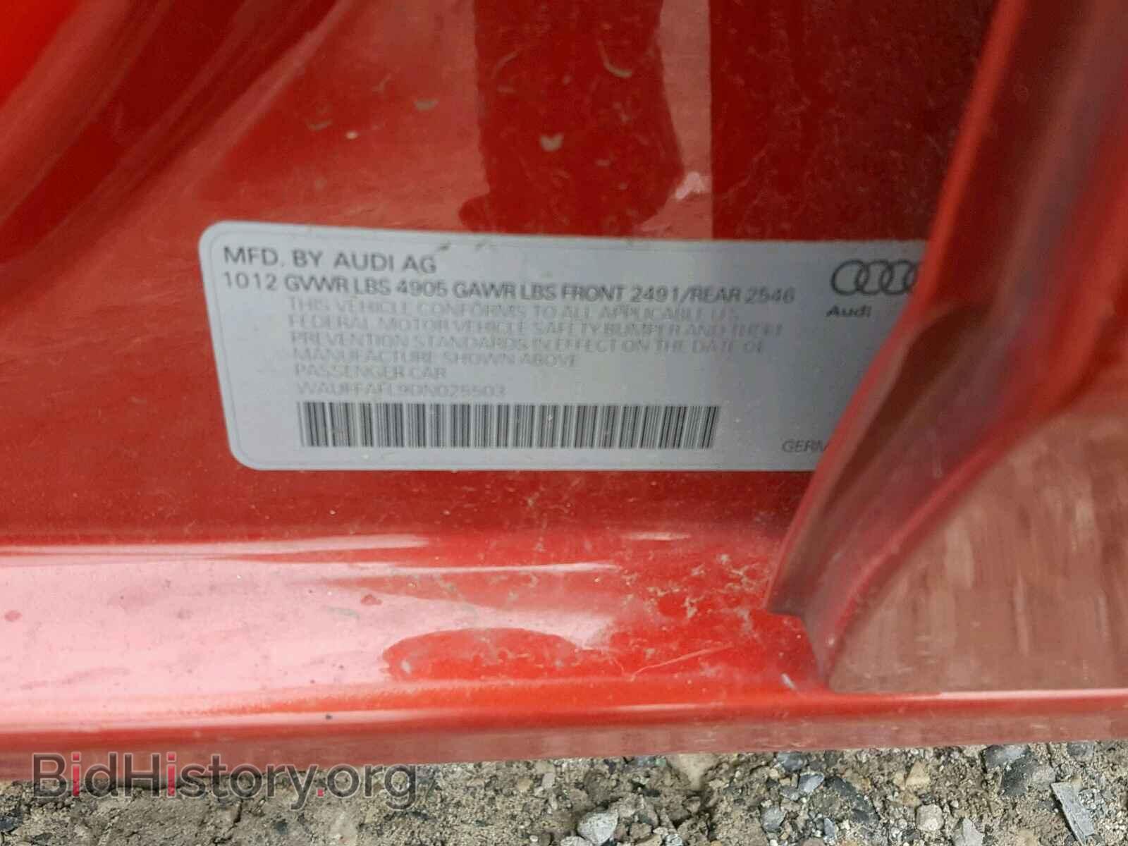 2013 AUDI A4 - VIN: WAUFFAFL9DN025503 - Фото 10