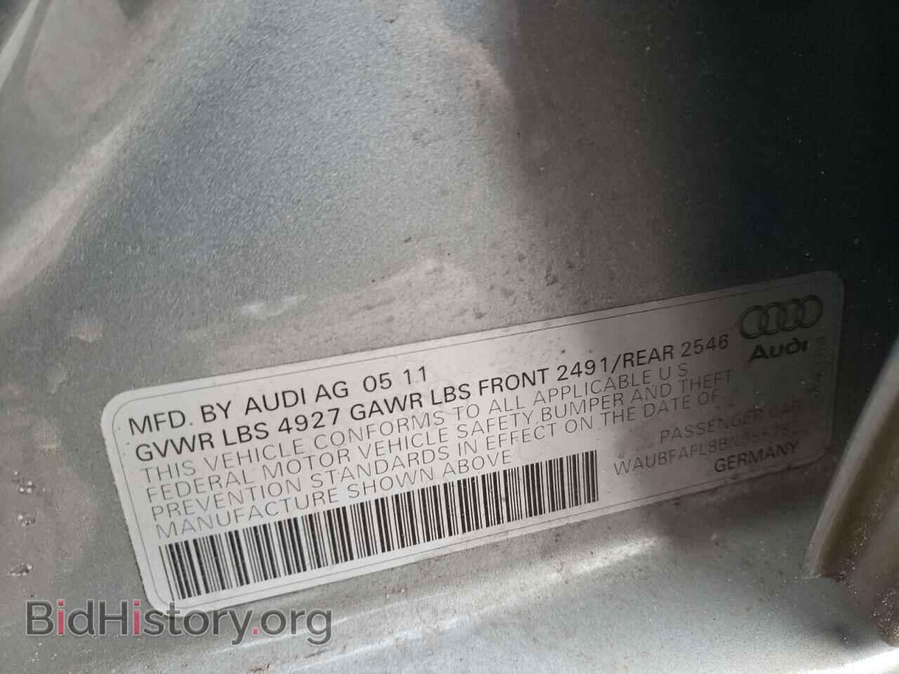 2011 AUDI A4 - VIN: WAUBFAFL8BN055782 - Фото 10