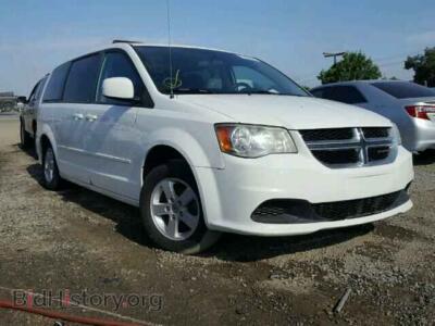 2013 Dodge CARAVAN Grand Cara, белый — VIN 2C4RDGCG0DR654036, Copart